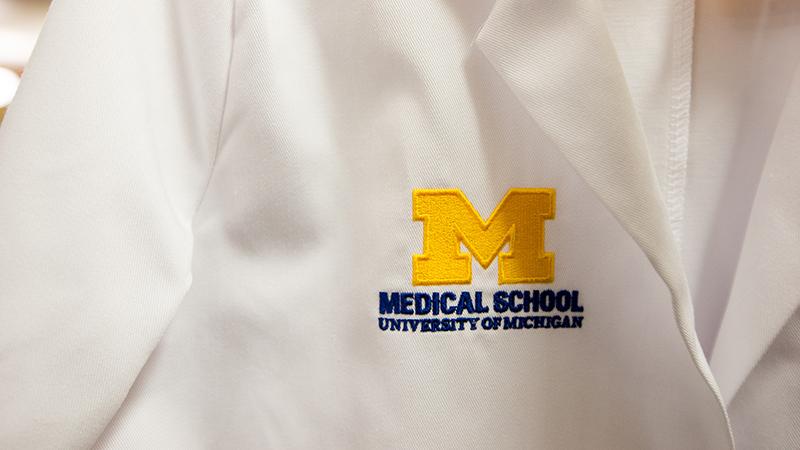 University of Michigan Medical School ceremonial white coat