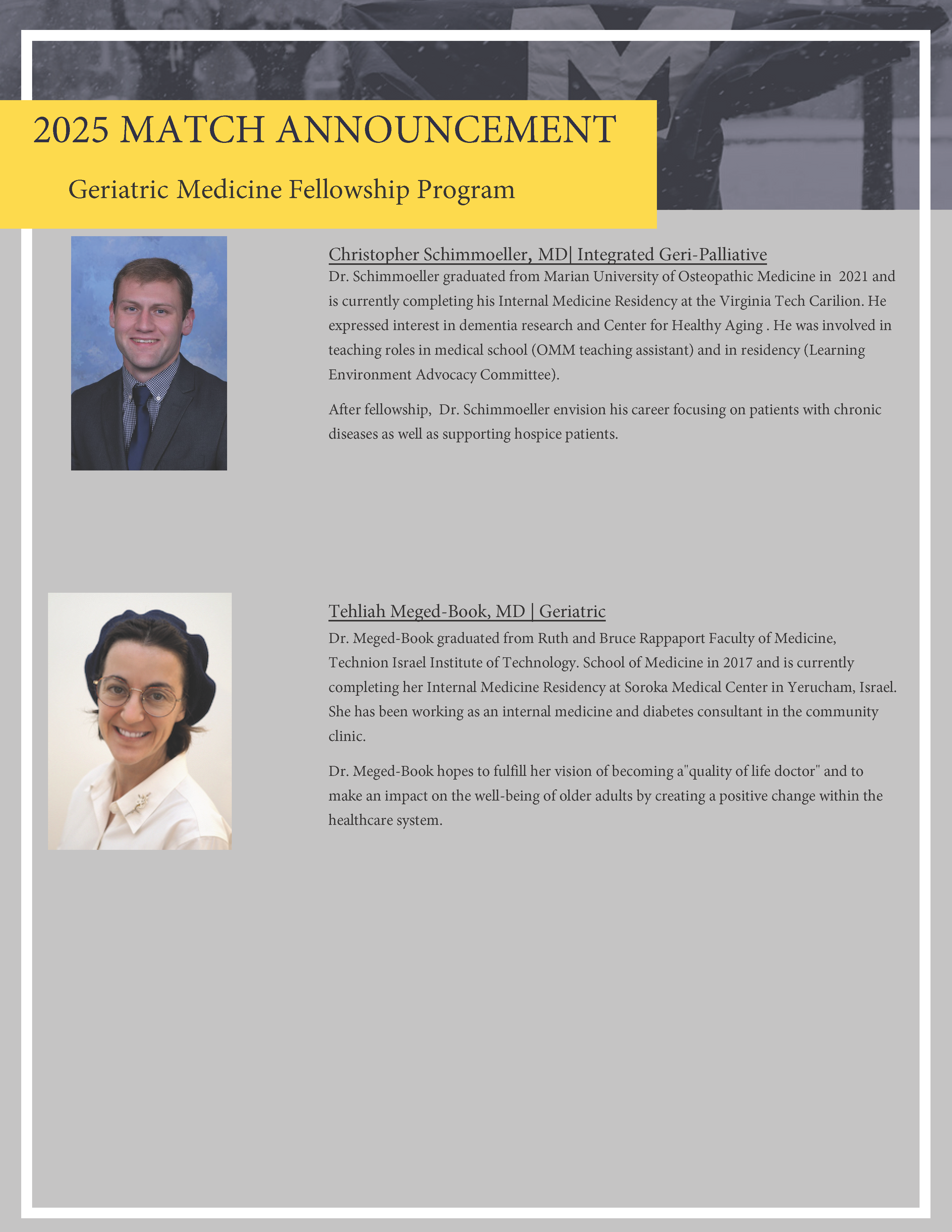 2025 Match Announcement - GM Fellowship Program
