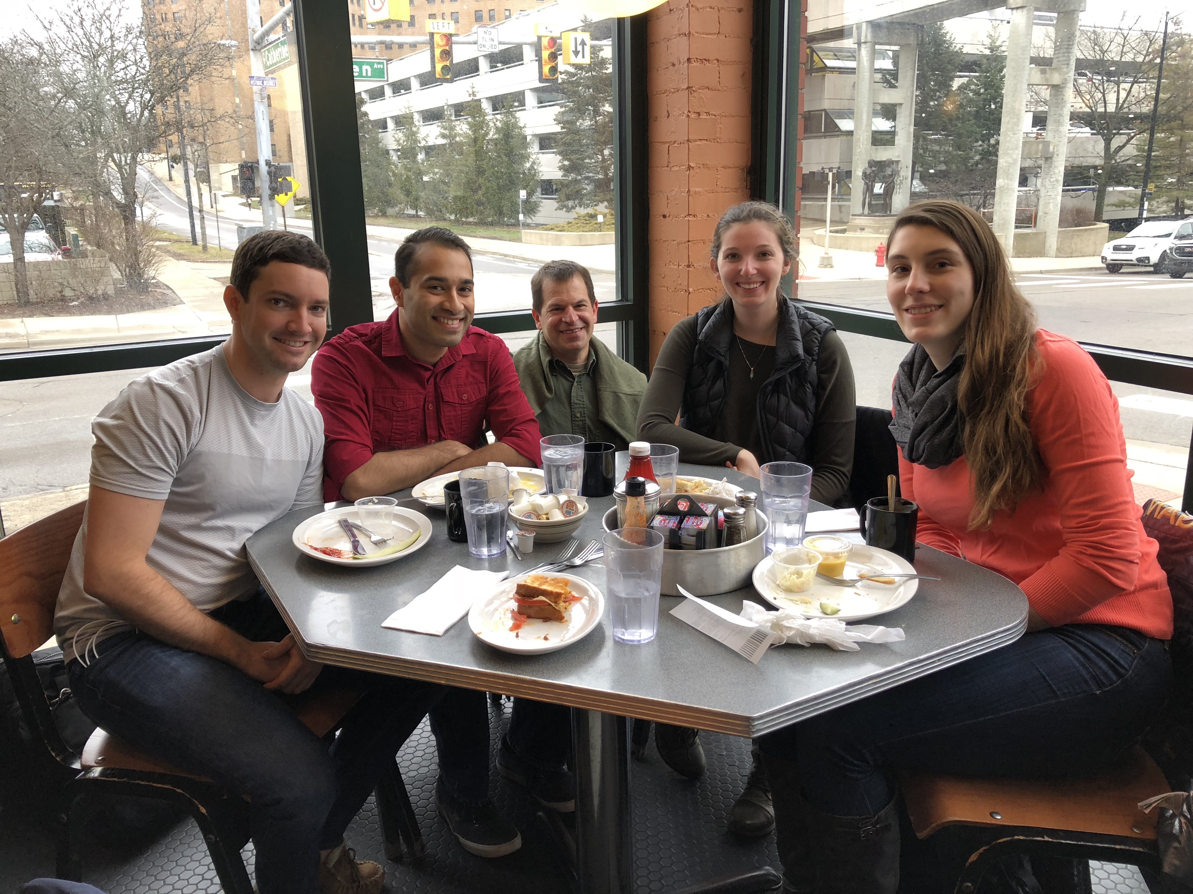 Stephen Kron lunch with trainees