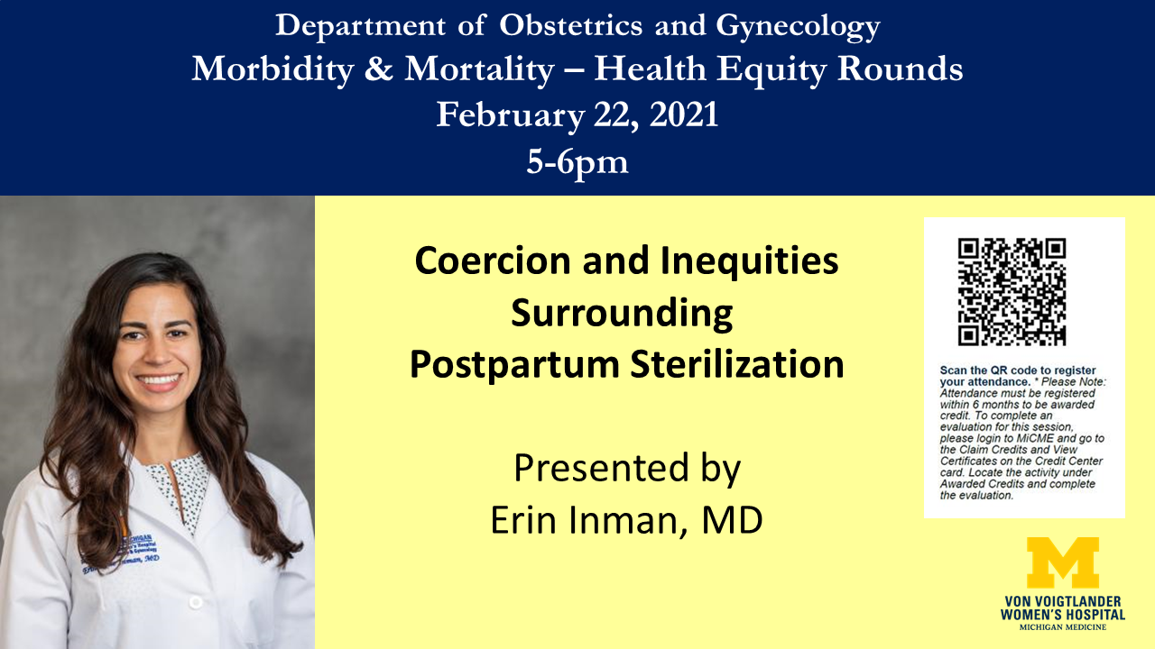 Health Equity Rounds with Erin Inman