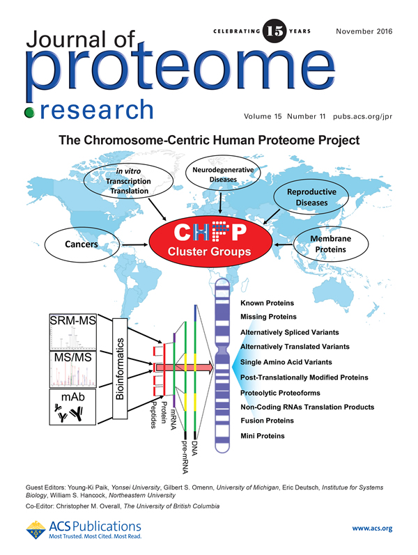 Journal of Proteome Research Cover