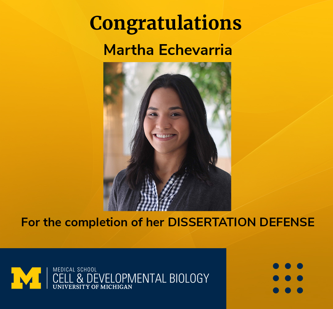 Martha defense, CDB PhD Student 