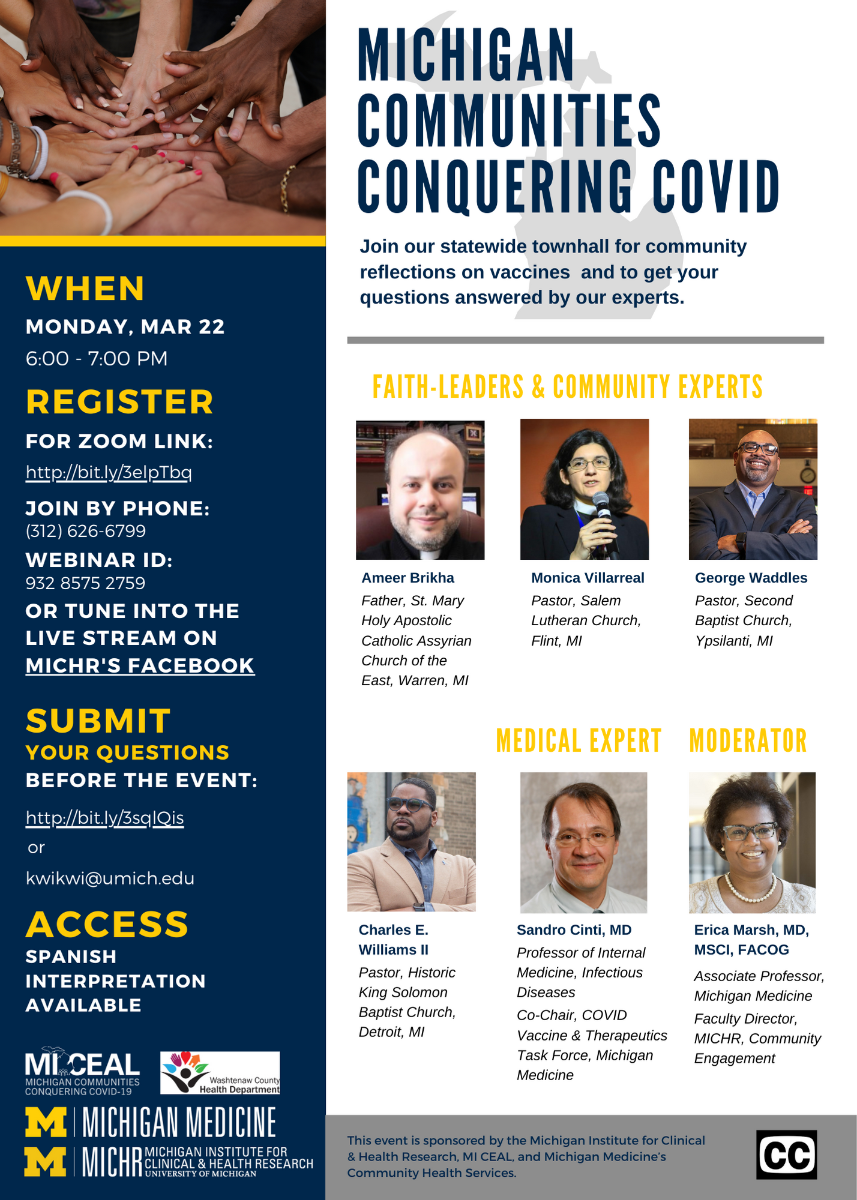 Michigan Conquering COVID Poster
