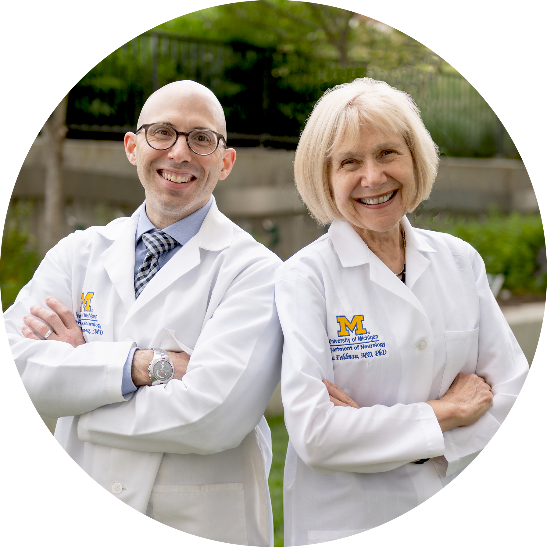 photo of Drs. Eva Feldman and Stephen Goutman