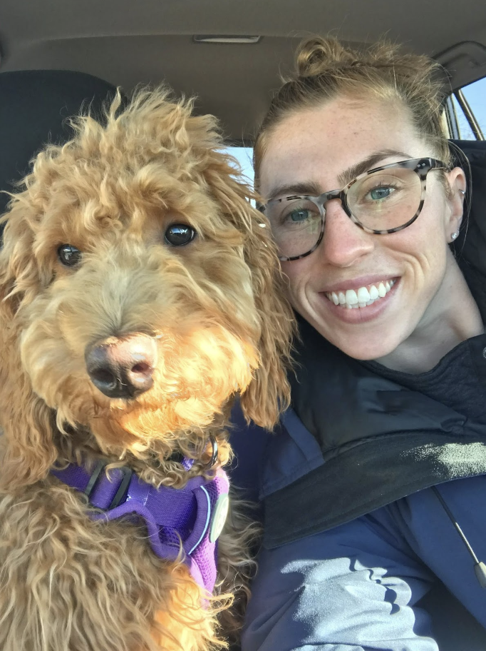 Laura Getchell MD with her dog.