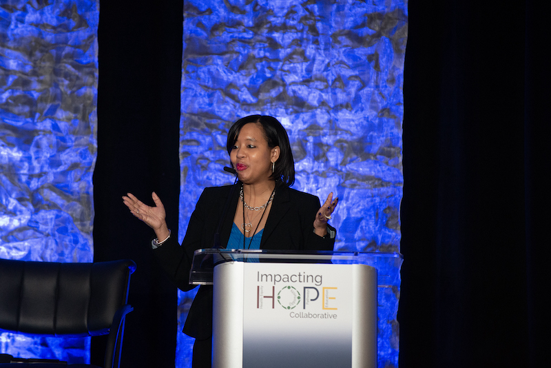 Taneia Giles speaking at the 2023 HOPE Symposium