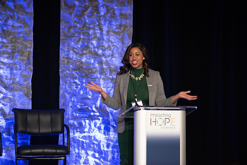 Kristen Howard, JD speaking at the 2023 HOPE Symposium
