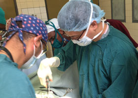 Surgical team in Ethiopia