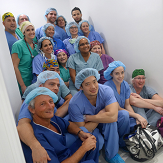 Surgical team in Colombia