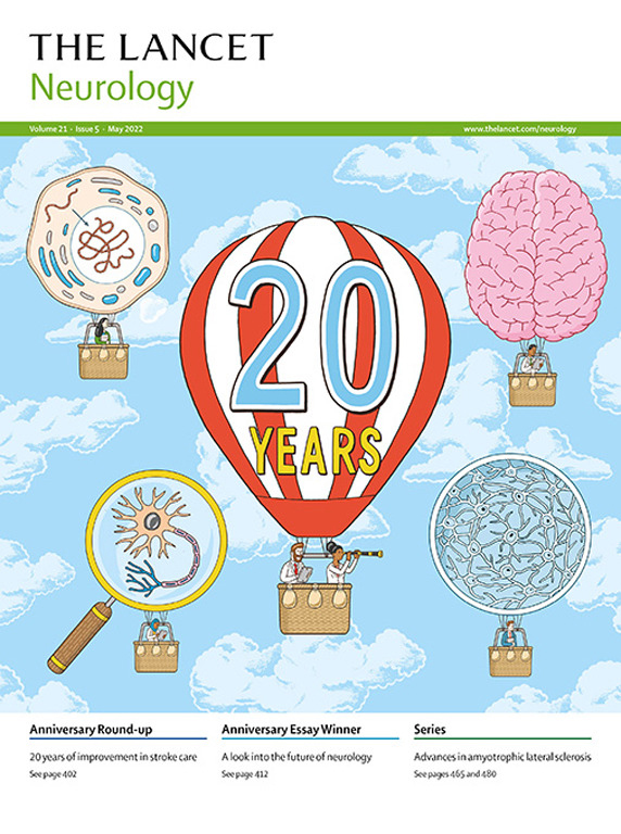 Lancet Neuology's May 2022 Cover 20th Anniversary Issue