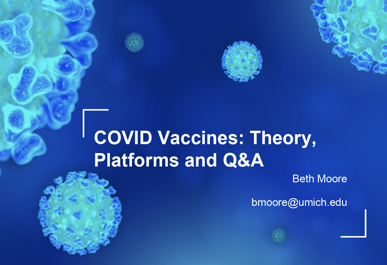Coronavirus vaccine platforms - Beth Moore