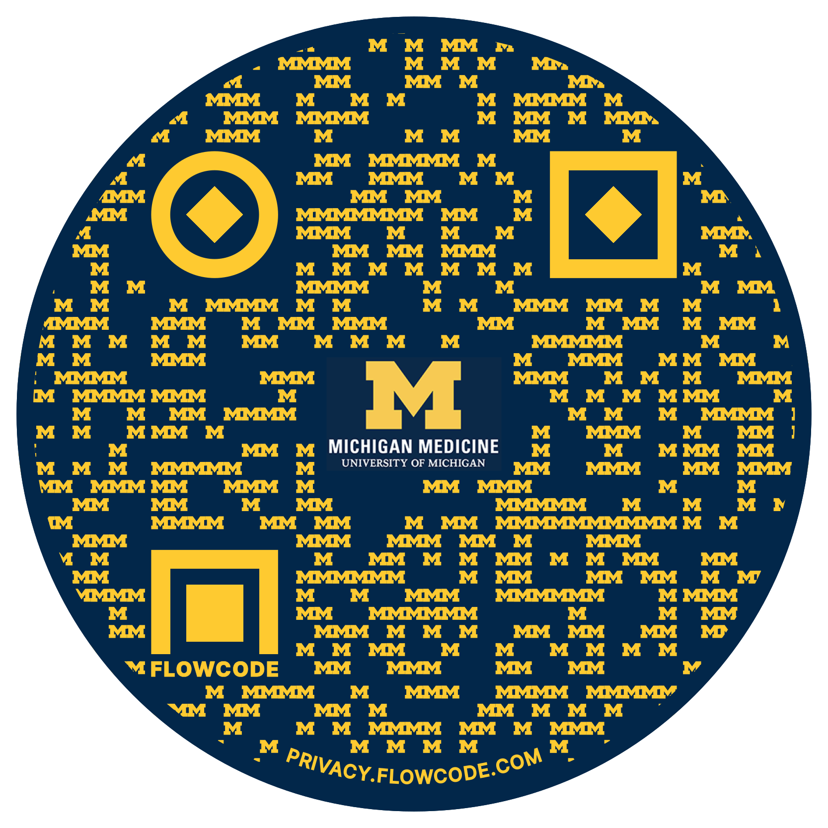 QR code going to the following website https://michiganmedicinefundraisingshop.undergroundshirts.com/collections/umaise