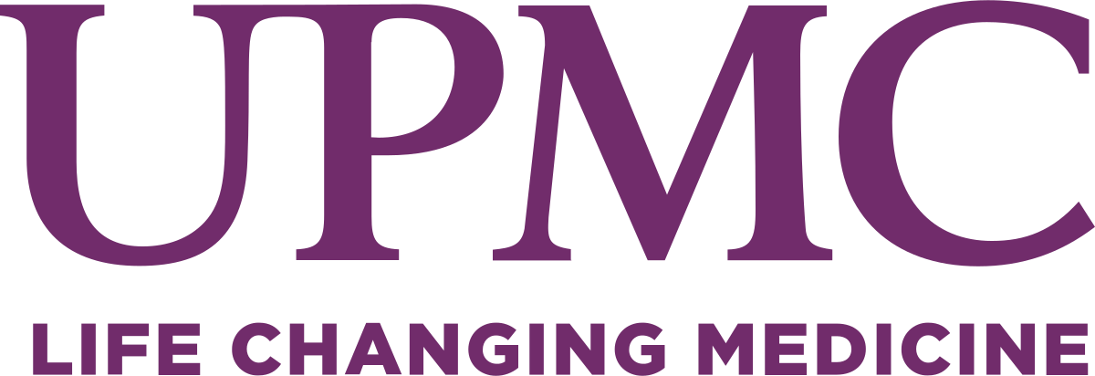 Logo for UPMC, "a world-renowned health care provider and insurer."