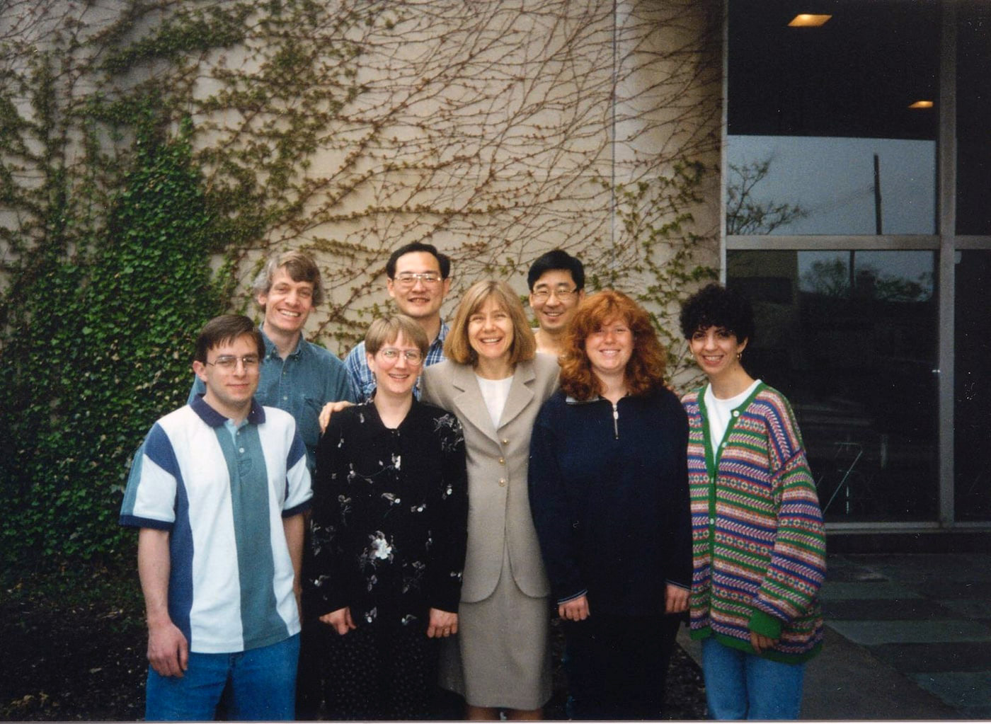 Dr. Feldman with lab staff in 1990s