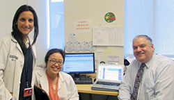 Ana with Pimkwan Jaru-ampornpam, MD, oculoplastic fellow, and Victor Elner, MD