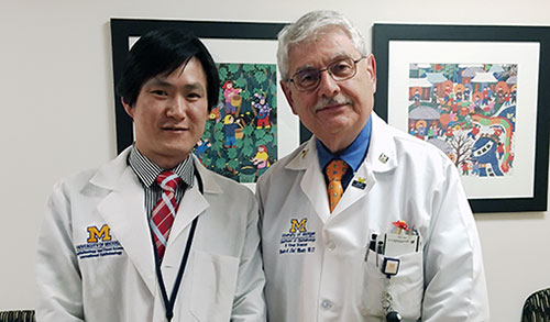 Dr. Jiaqi Yao with Dr. Monte Del Monte