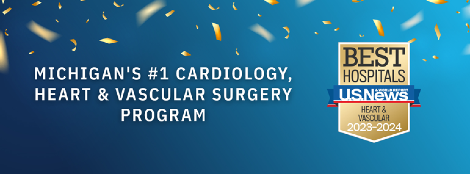 Michigan's #1 Cardiology, Heart, and Vascular Surgery Program