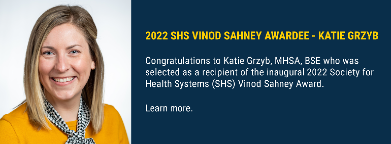 2022 SHS Vinod Sahney Awardee - Katie Grzyb