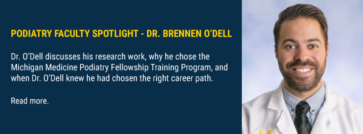 Podiatry Faculty Spotlight - Dr. Brennen O'Dell
