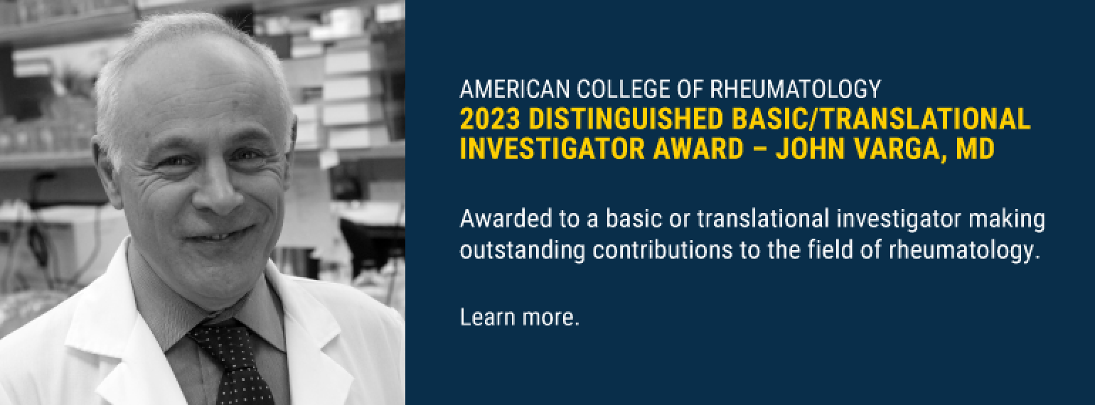 ACR 2023 Distinguished Basic/Translational Investigator Award