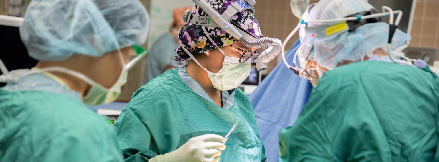 Dr. Valbuena and team in operating room