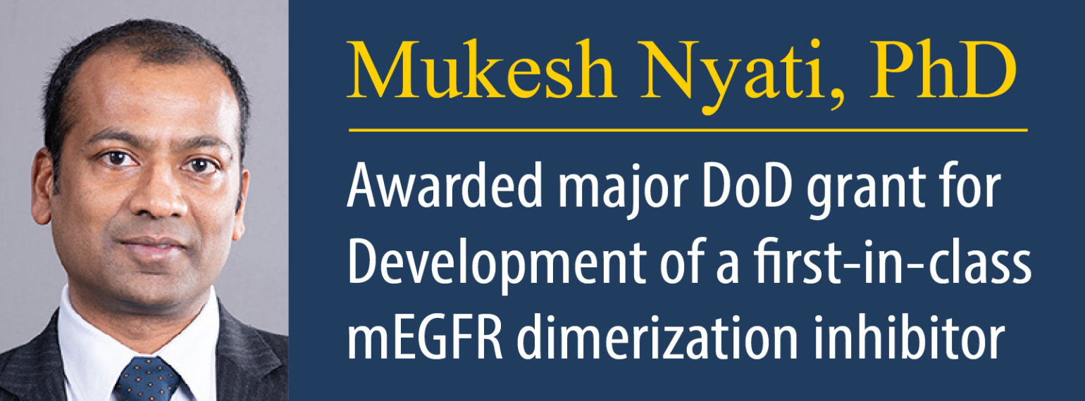 Mukesh Nyati awarded major grant