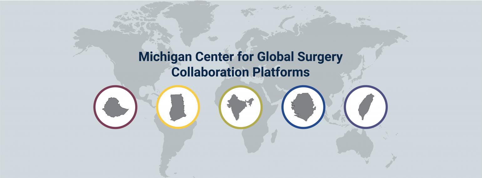 Michigan Center for Global Surgery Collaboration Platforms: Ethiopia, Ghana, India, Sierra Leone, Taiwan