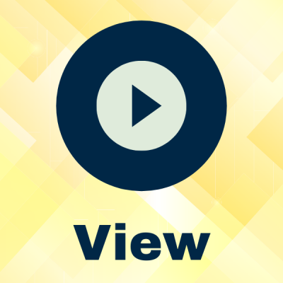 Image reads "View" with a play button (triangle within a circle) on a blue circle