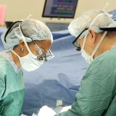 Plastic Surgery team members in the operating room