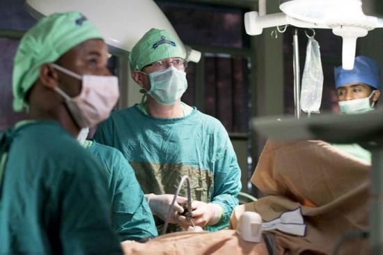 Surgical team in Ethiopia