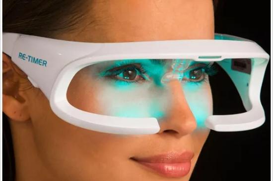 Photo of light therapy glasses