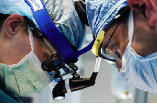 Surgeons in the operating room
