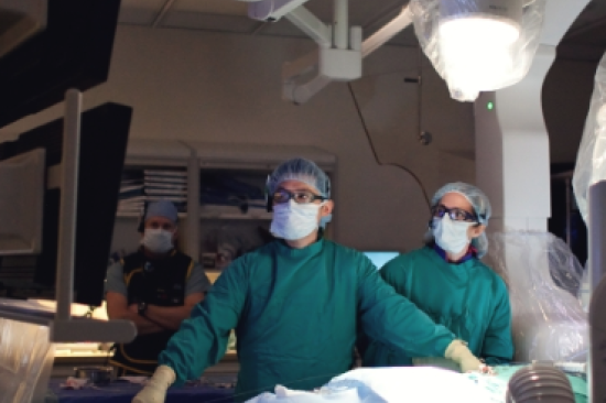 performing an imaging procedure in room