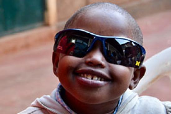 Little boy with sunglasses
