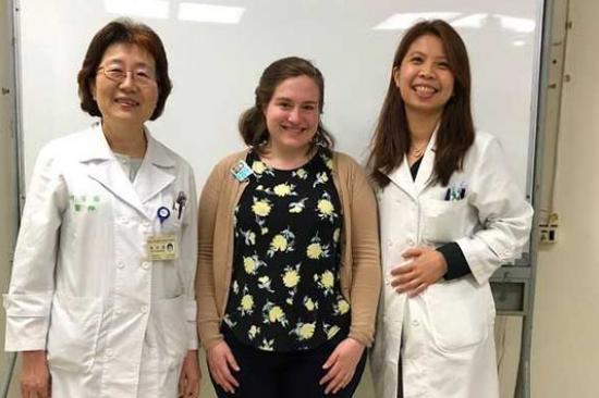 Olivia Killeen, MD, with doctors from National Taiwan University