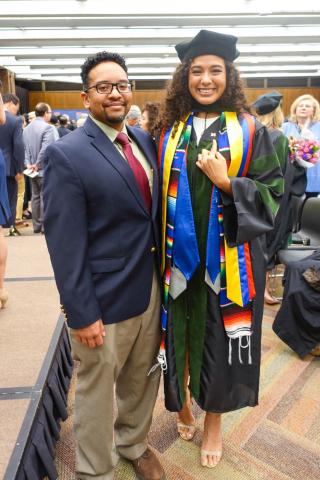 Dr. Valbuena and Dr. Gonzalez at graduation