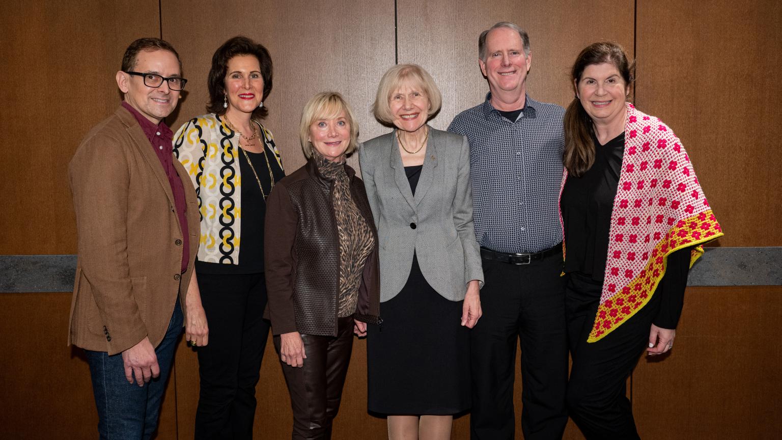 photo of Steven Russman, Ruth Taubman, Kathy Goldberg, Dr. Eva Feldman, Richard and Alison Taubman