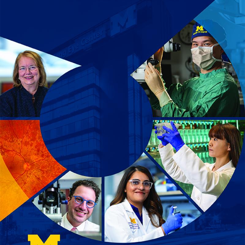 Cover of the 2023 U-M Kellogg Eye Center annual report