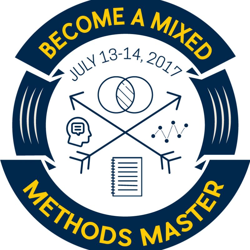 BECOME A MIXED METHODS MASTER JULY 13-14 2017