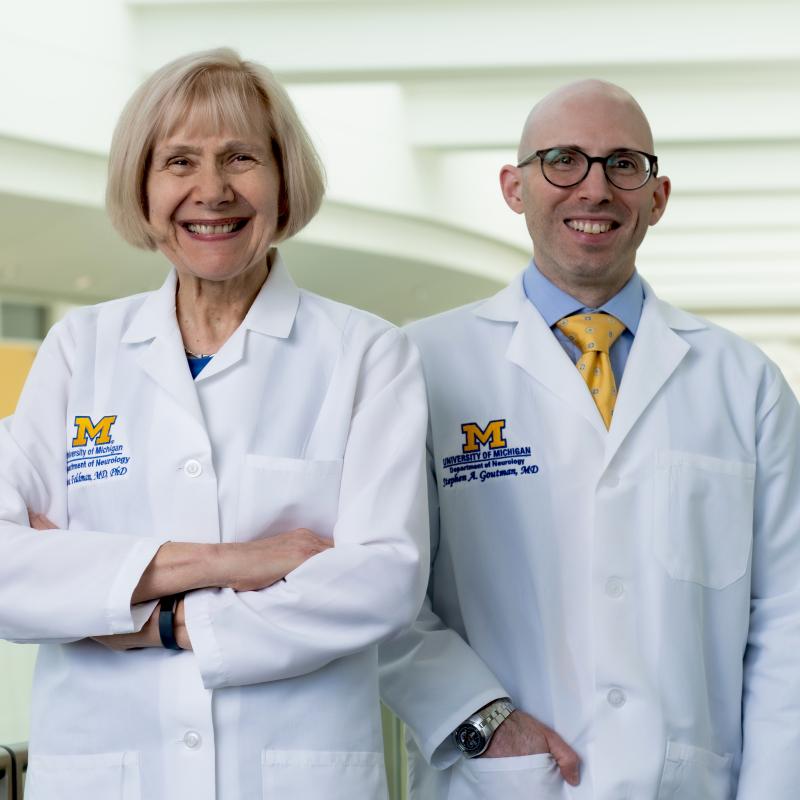 photo of Drs. Eva Feldman and Stephen Goutman