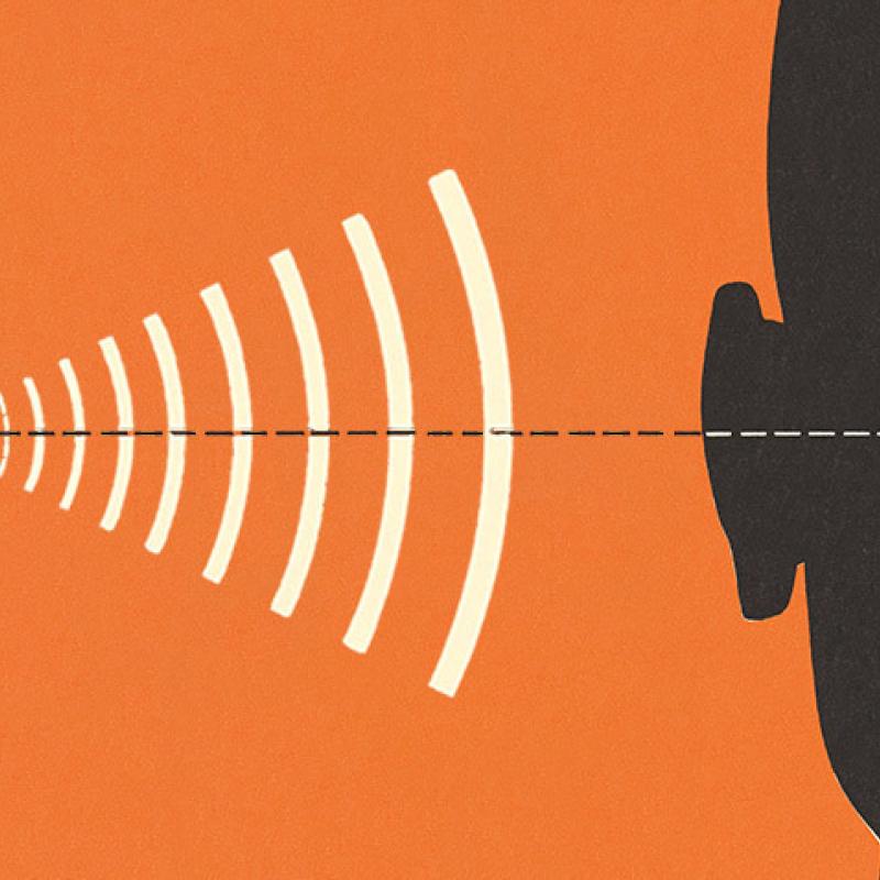 soundwaves traveling to human ear