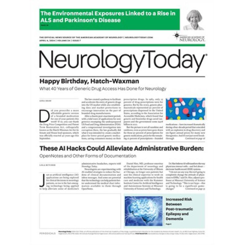 Cover of Neurology Today