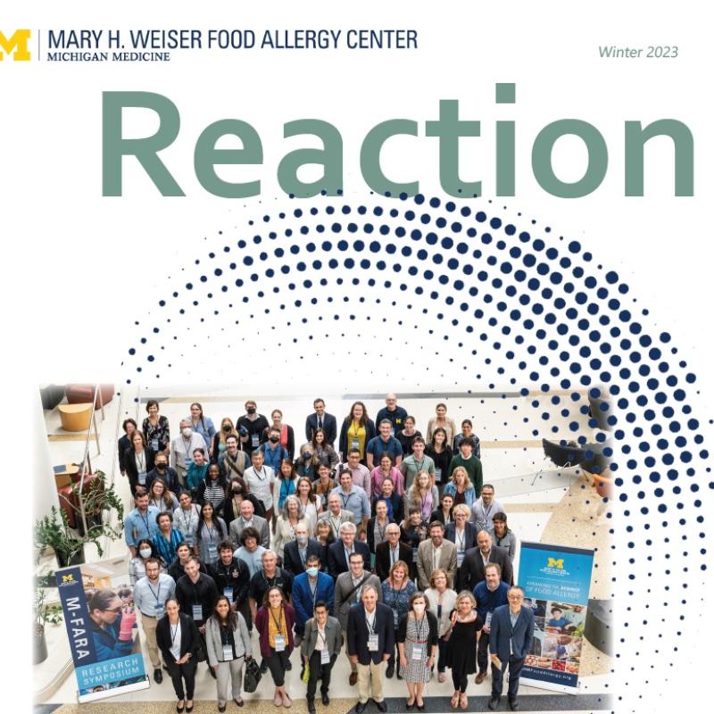 Cover of the Fall 2022 Mary H Weiser Food Allergy Center magazine