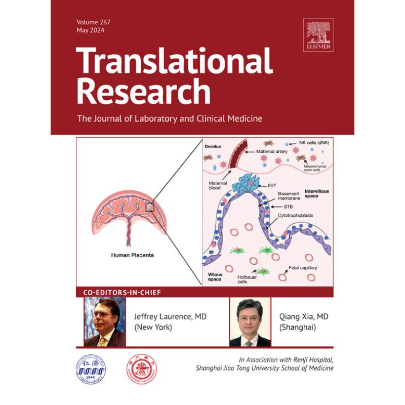 cover of Translational Research May 2024