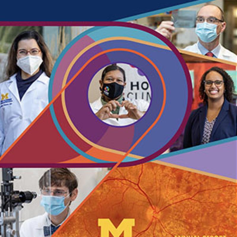 Cover of the 2020 U-M Kellogg Eye Center Annual Report