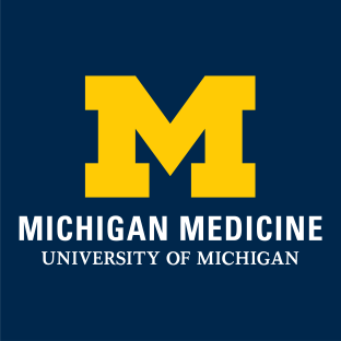 Blue background with yellow confetti at the top and text that says "Michigan's #1 ENT Program" along with the U.S. News & World Report logo that says "best hospitals, ear, nose and throat 2023-2024"