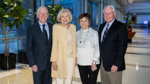 photo of Drs. Neal Little and Eva Feldman with Dr. Jim Albers and Jan Alber