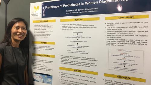 Susan Kim presents poster at STFM 2018 Prevalence of prediabetes in women with Polycystic Ovarian Syndrome (PCOS)