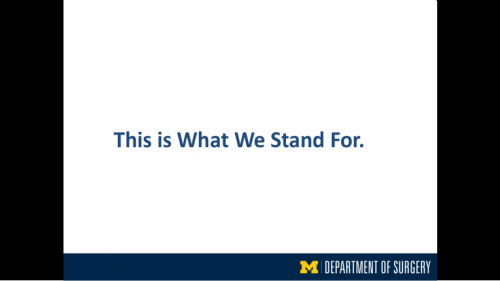 "This Is What We Stand For" - fortieth slide of "This Is What We Stand For" presentation